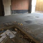 Cycle storage slab at West Hampstead for Ballymore