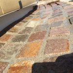 Cobble setts laid as channel at Langley park Hotel for Galldris Ltd