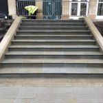 Yorkstone steps at Langley park Hotel for Galldris Ltd